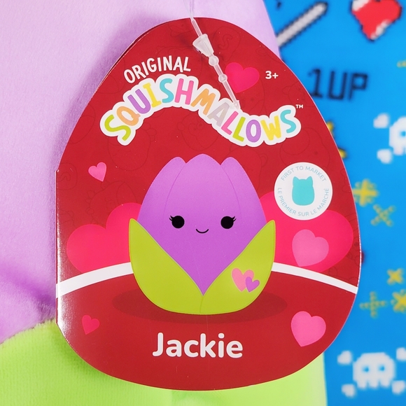 Squishmallow Jackie the Tulip 11" UltraSoft Valentine's Day Holiday Plush NWT - Picture 5 of 6